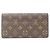 Carteira Longa Monograma Sarah da Louis Vuitton Marrom - vista 2