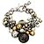 Raro splendido bracciale DOLCE & GABBANA acciaio con sfere e perle di vari colori e dimensioni Argento Multicolore