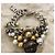 Raro splendido bracciale DOLCE & GABBANA acciaio con sfere e perle di vari colori e dimensioni Argento Multicolore - vista 6