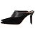 Autre Marque Mule con tacco a punta Malone Souliers in suede nero e pelle - vista 4