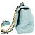 Borsa a spalla 2 in 1 in pelle di agnello Chanel 19 Verde - vista 3