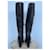 Botas Prada de cuero negro - vista 4