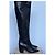 Botas altas de cuero negro Prada con punta afilada - vista 3