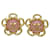 Orecchini Fiore Marchio Coco Chanel D'oro Metallico  - vista 5