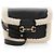 Borsa Piccola Horsebit 1955 in Pelle e Shearling Gucci Nero