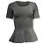Sandro Strick-Peplum-Bluse aus grauer Viskose