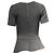Sandro Strick-Peplum-Bluse aus grauer Viskose - Ansicht 4
