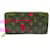 Louis Vuitton Zippy Wallet Retiro Black Red Cloth  ref.2569333