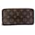 Louis Vuitton Zippy Wallet Monogram Brown Cloth  ref.2569762
