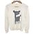 Autre Marque Jacquard-Pullover mit Tiermotiv von Sally Scott Beige