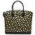 Borsa Louis Vuitton Lockit MM Vernis Dot Infinity Nero Giallo