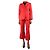 Autre Marque Rotes Baumwollmischanzug-Set - Größe UK 8
