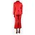 Autre Marque Rotes Baumwollmischanzug-Set - Größe UK 8 - Ansicht 2