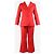 Autre Marque Rotes Baumwollmischanzug-Set - Größe UK 8 - Ansicht 5