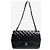 Chanel Borsa Classic Double Flap in pelle verniciata nera 2013 jumbo Nero - vista 2