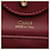 Borsa a secchiello Chloé Key beige e rosso scuro in pelle e lino Bordò - vista 7