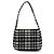Burberry Schultertasche aus schwarzer Vintage-Check-Wolle