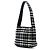 Burberry Schultertasche aus schwarzer Vintage-Check-Wolle - Ansicht 2