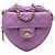 Chanel Mini in Pelle di Agnello Viola CC in Cuore d'Amore Crossbody Porpora