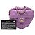 Chanel Mini in Pelle di Agnello Viola CC in Cuore d'Amore Crossbody Porpora - vista 8