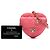 Chanel Mini CC em Couro de Corde Rosa em Forma de Coração Amoroso - vista 7
