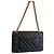 Borsa Chanel 2.55 in pelle di agnello nera con finiture oro Nero - vista 2