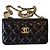 Wallet On Chain Chanel Mini billetera con cadena y soporte para teléfono. Negro