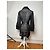 Trench coat trasparente vintage Courreges nero M - vista 3