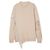 Christopher Kane, Wollpullover mit ausgeschnittenen Kristallverzierungen von Christopher Kane Beige - Ansicht 3