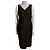 Escada Braunes Woll-/Leinenkleid mit Kontrastnähten