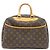 Louis Vuitton Monogram Bowling Vanity Handbag Brown