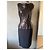Vestido Dior de cuero lana y seda negro - vista 3