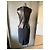 Vestido Dior de cuero lana y seda negro - vista 7