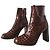 Botines Topshop de piel marrón Castaño