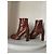 Botines Topshop de piel marrón Castaño - vista 3