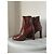 Botines Topshop de piel marrón Castaño - vista 4