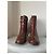Botines Topshop de piel marrón Castaño - vista 5
