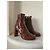 Botines Topshop de piel marrón Castaño - vista 6