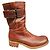 Botines Biker 4Stitcminirang Free Lance de cuero marrón claro