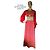 Abito lungo rosso in jersey e lurex oro Pierre Balmain