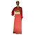 Abito lungo rosso in jersey e lurex oro Pierre Balmain - vista 2