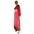 Abito lungo rosso in jersey e lurex oro Pierre Balmain - vista 3