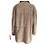 Autre Marque Lammfellmantel Taupe mit Lederbesatz - Ansicht 2