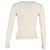 Theory Strickpullover mit V-Ausschnitt aus cremefarbener Wolle Weiß Roh - Ansicht 3