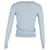 Theory Strickpullover mit V-Ausschnitt aus hellblauer Wolle  - Ansicht 3