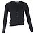 Knopf-Cardigan RED Valentino aus schwarzer Wolle