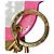 Whisper Charm per borsa Vernis See Your Love di Louis Vuitton Rosa - vista 7
