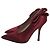 Pumps in satin Valentino Garavani per la notte Marrone Bordò - vista 2