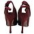 Pumps in satin Valentino Garavani per la notte Marrone Bordò - vista 3