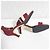 Autre Marque PICHE Riemchen Sandalen mit Absatz Braun Bordeaux - Ansicht 7
